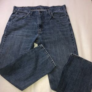 Levis 559 Red Tab Mens 38x30 Relaxed Straight Fit 5 Pocket Denim Blue Jeans